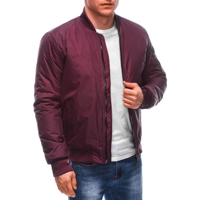 Inny Originálna bordová prechodná bunda C532 60225417