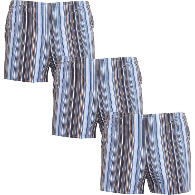 3PACK klasické pánske trenky Foltýn viacfarebné 38005187