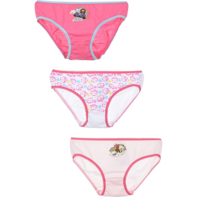 Gabby´s Dollhouse Set 3 dievčenských nohavičiek Gabbys Dollhouse 65150944