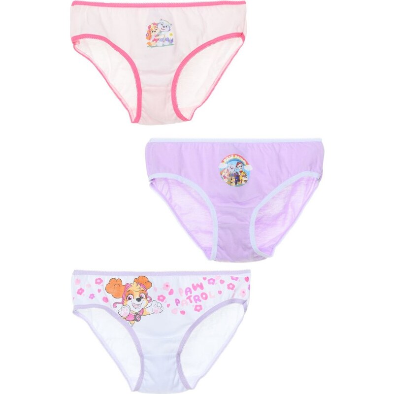 Set 3 dievčenských bavlnených nohavičiek Paw Patrol 65150962