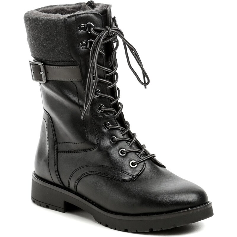 Jana 8-26260-43 čierne dámske zimné topánky 60240683