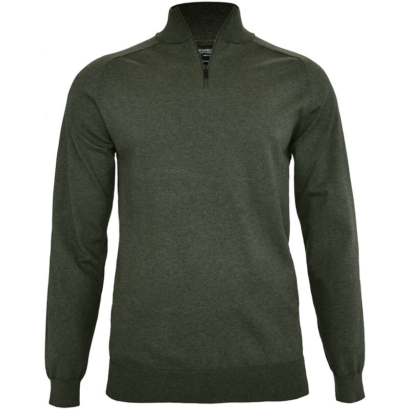 Pánsky bavlnený sveter so zipsom do 1/4 Brighton Nimbus 62679126