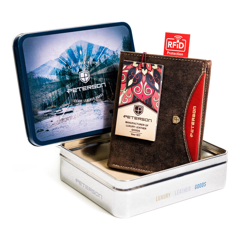 Peterson hnedá peňaženka W042 PTN 317.01 43996713