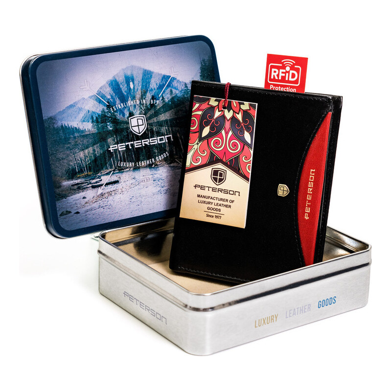 Peterson čierna peňaženka W041 PTN 317.01 43996712