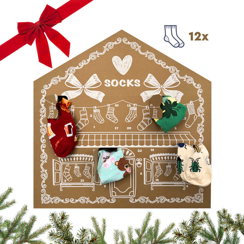 Adventný kalendár 12x ponožky Dedoles (24DXV1) 60240950