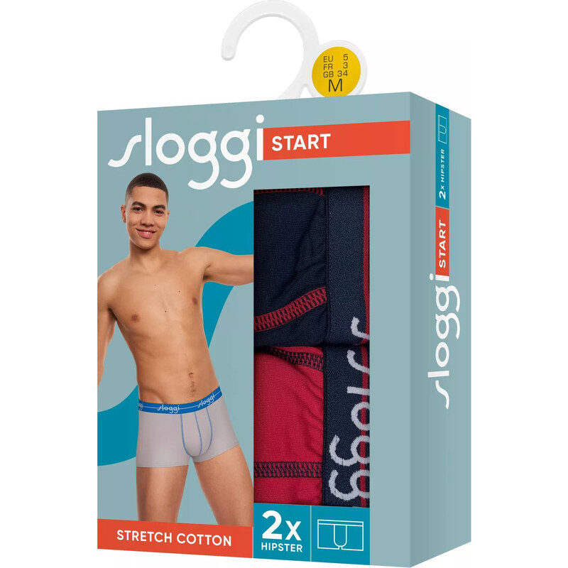 Pánske boxerky Štart Hipster C2P box - BLUE - DARK COMBINATION - tm 53407551