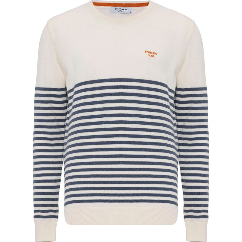 Moxx Paris Sveter nebielená / námornícka modrá / oranžová 61944598