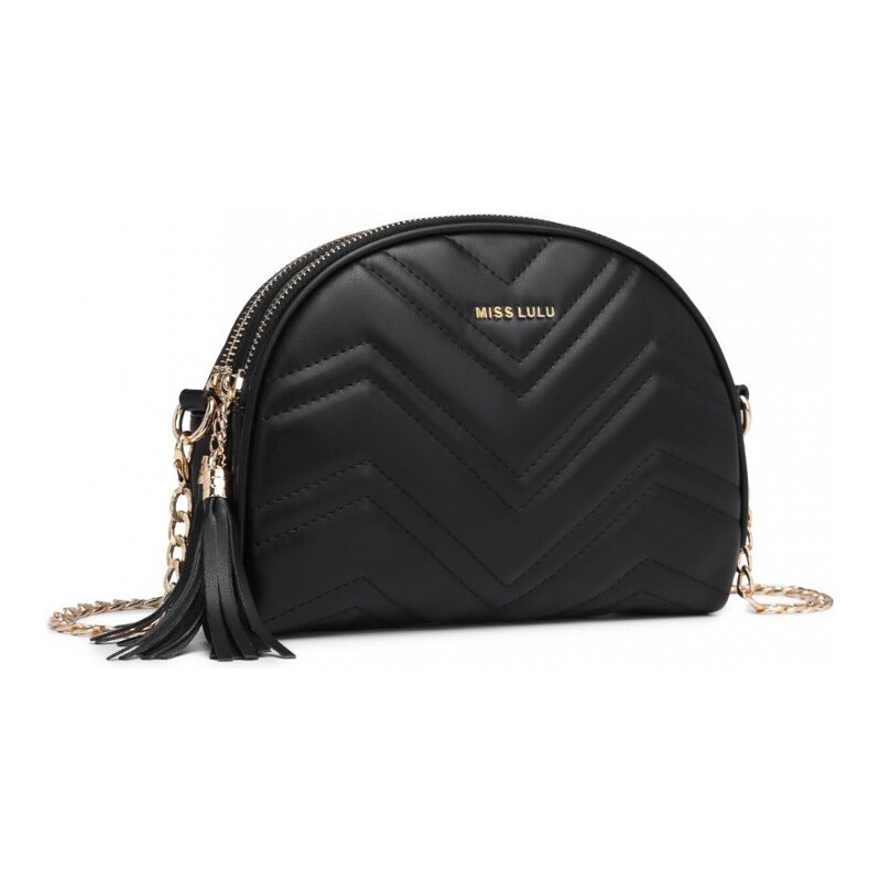 Konofactory Čierna okrúhla crossbody kabelka Moonlight 60256163