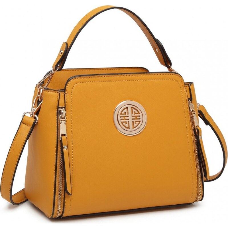 Konofactory Žltá zdobená crossbody kabelka „Aura“ 60256167