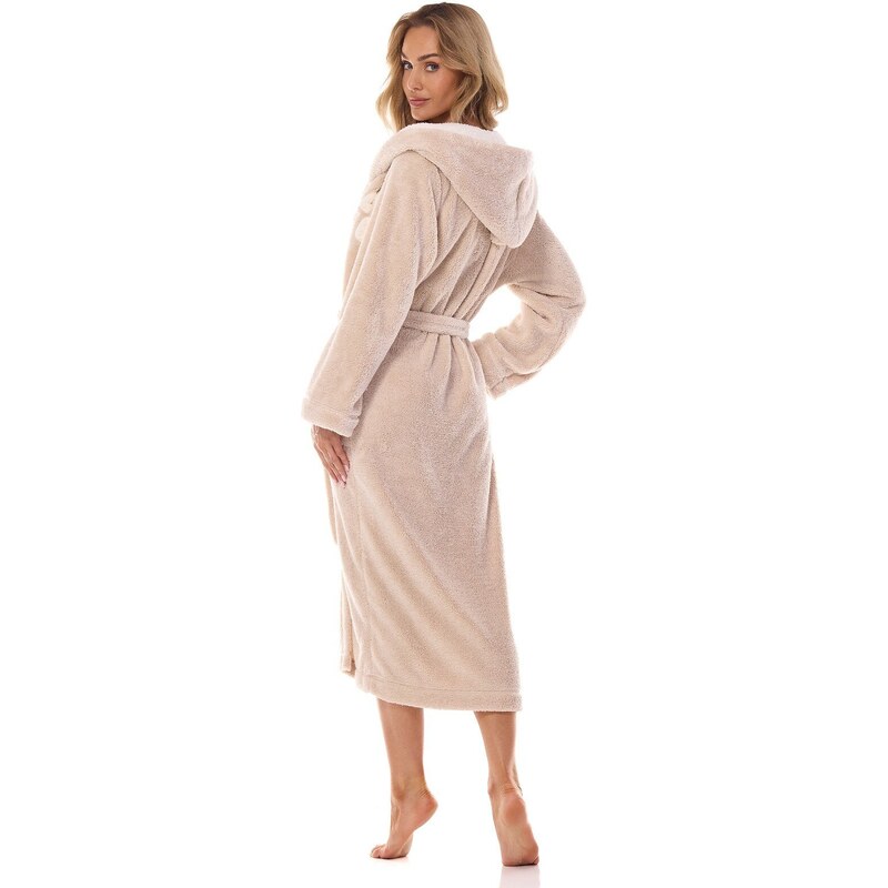 LaL huňatý dlhý dámsky župan Love - teplý 60262496