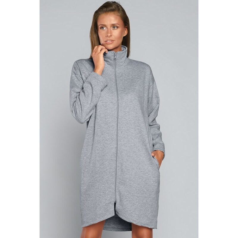 Italian Fashion dámsky župan na zips Grafi - bavlnený prepínací 60262499