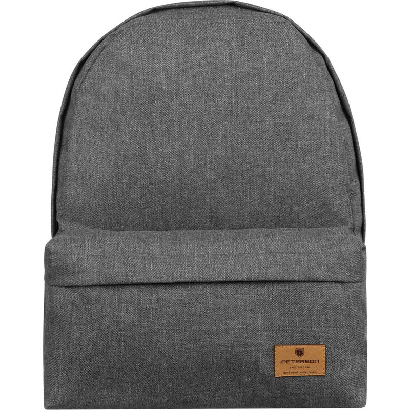 Peterson sivý priestranný športový batoh z polyesteru PTN BULKA 56217121