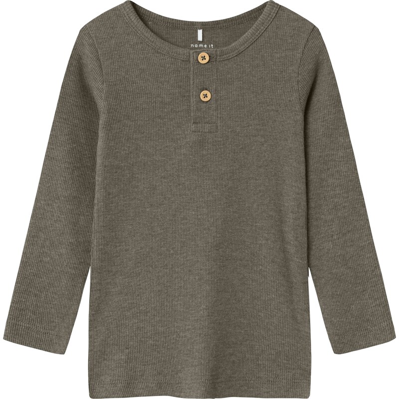 NAME IT Tričko Kab hnedá melírovaná 60273449