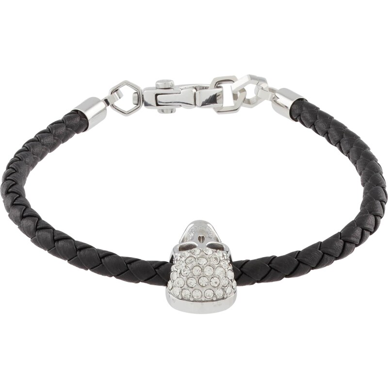 Philipp Plein Náramok čierna / strieborná / priehľadná 60916729