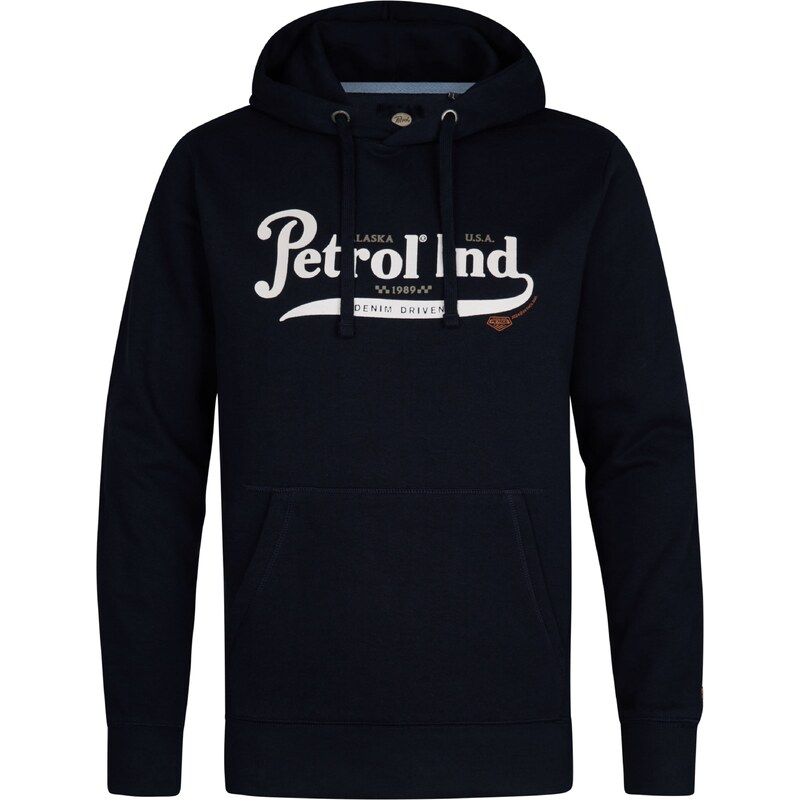 Petrol Industries Mikina Meade námornícka modrá / tmavošedá / biela 60369667