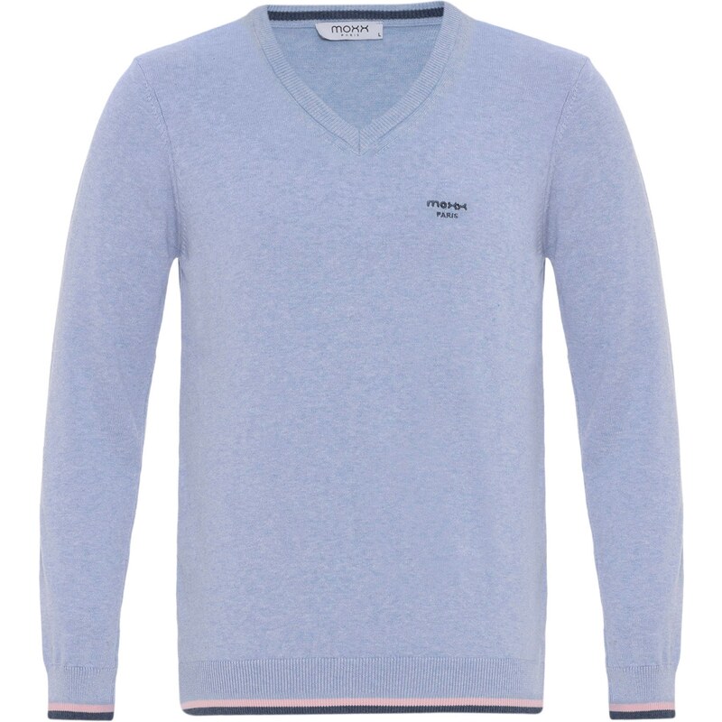 Moxx Paris Sveter tmavomodrá / svetlomodrá / svetloružová 60683956