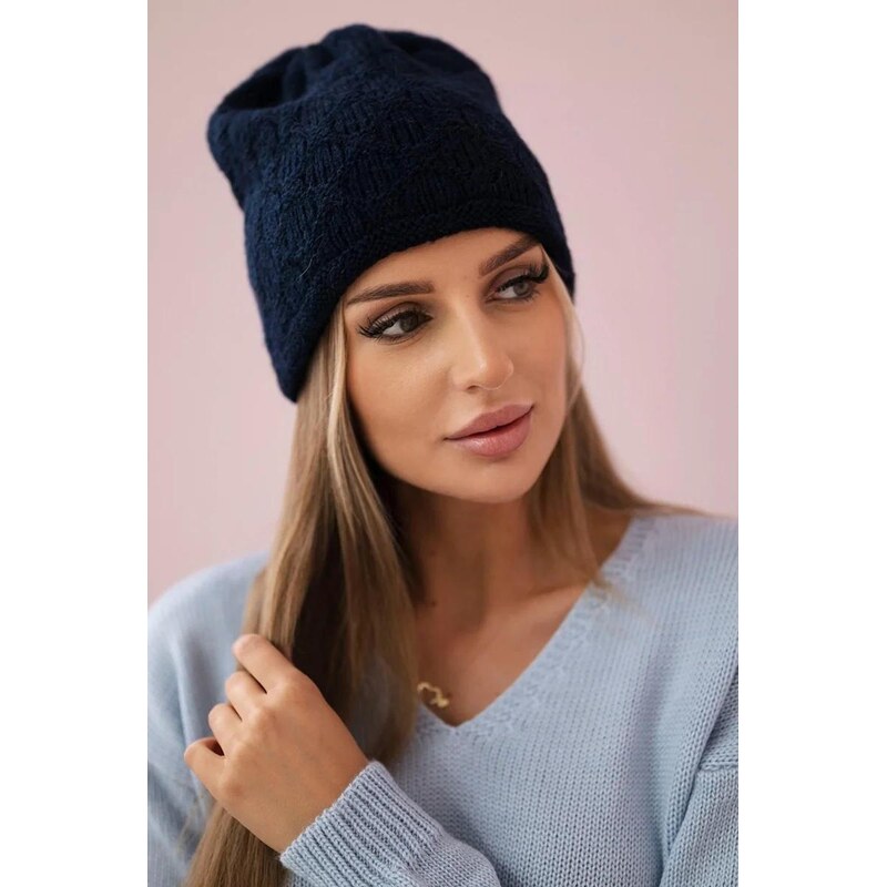 MladaModa Dámska čiapka Agata K222 námornícka modrá 36430858