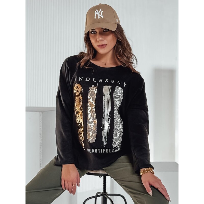 DStreet Dámska oversize blúzka MODEZINE čierna 64784733