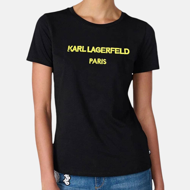 Dámské černé triko Karl Lagerfeld 33347 44747663