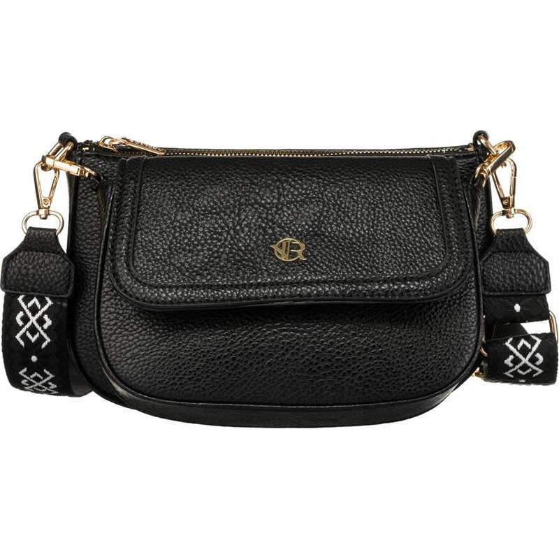 Rovicky čierna dvojitá messenger taška s prídavnou peňaženkou R-KP-07 52671260