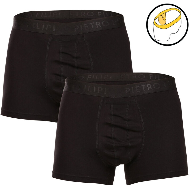 2PACK pánske boxerky Pietro Filipi balls holder čierné (2BCL001) 52159813