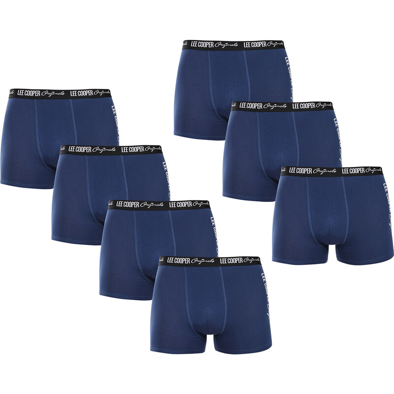 7PACK pánske boxerky Lee Cooper modré (PO41014-1) 60344843