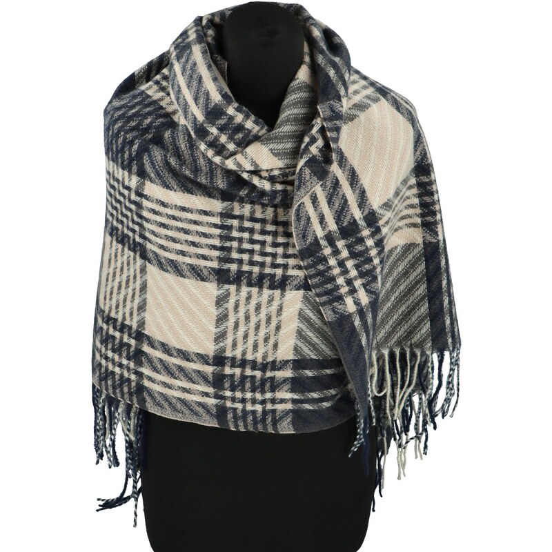 CASHMERE Módny dámsky šál Methi, béžový 64832378