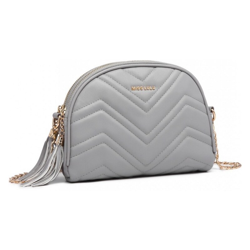 Konofactory Sivá okrúhla crossbody kabelka Moonlight 60349843