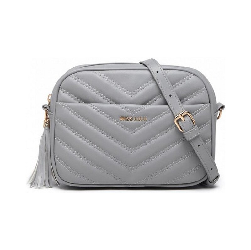 Konofactory Sivá malá crossbody kabelka na rameno La Zolla 60349853