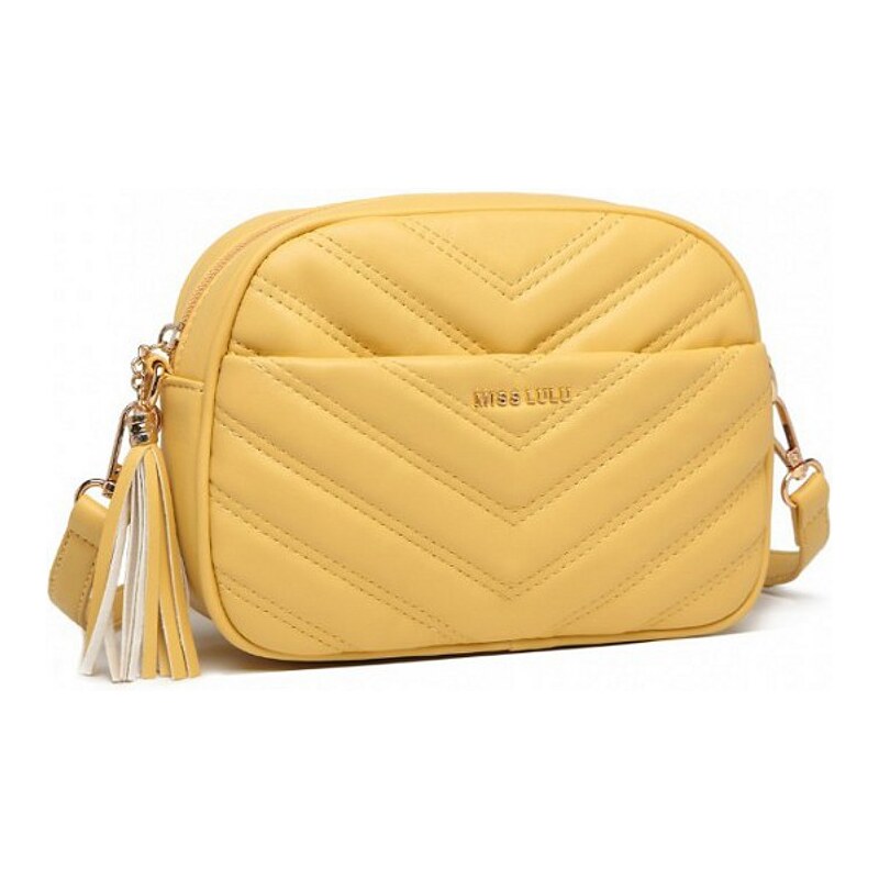 Konofactory Žltá malá crossbody kabelka na rameno La Zolla 60349854