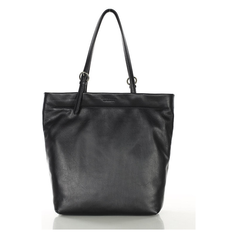 MARCO MAZZINI Prémiová shopper taška z mäkkej kože | čierna G12399a 60350000