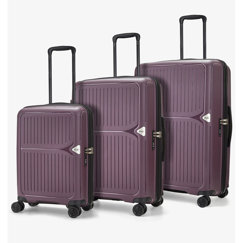 Sada cestovných kufrov ROCK Vancouver PP - fialová 62193621