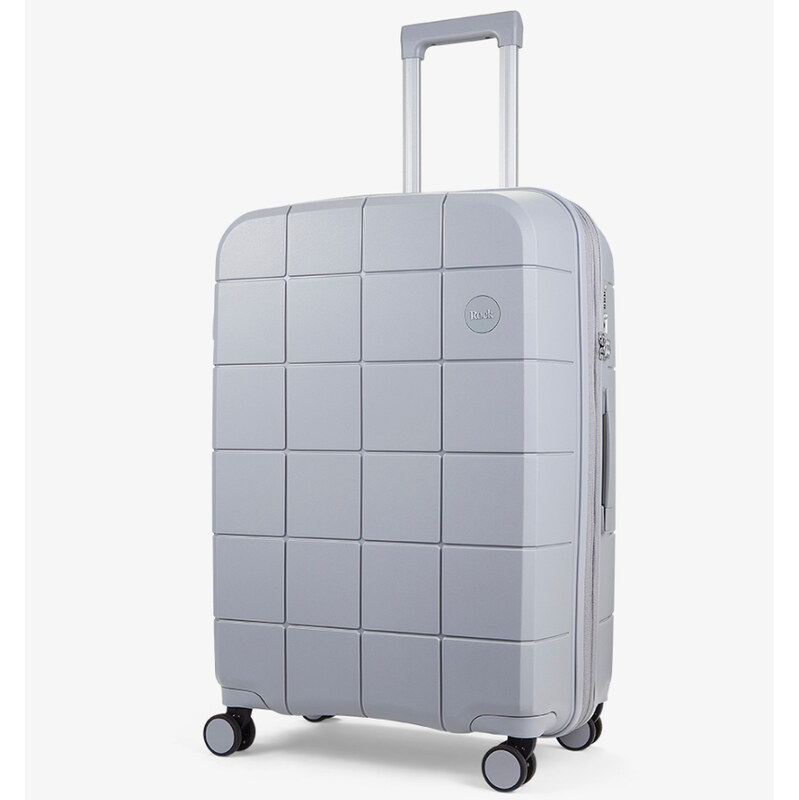 Cestovný kufor ROCK Pixel M PP - sivá 62193477