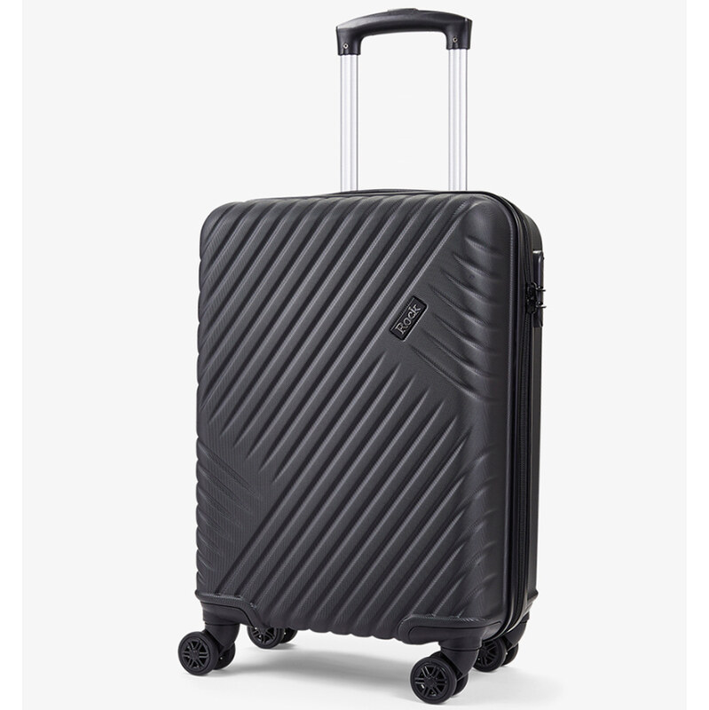 Kabinová batožina ROCK Santiago S ABS - čierna 62193542