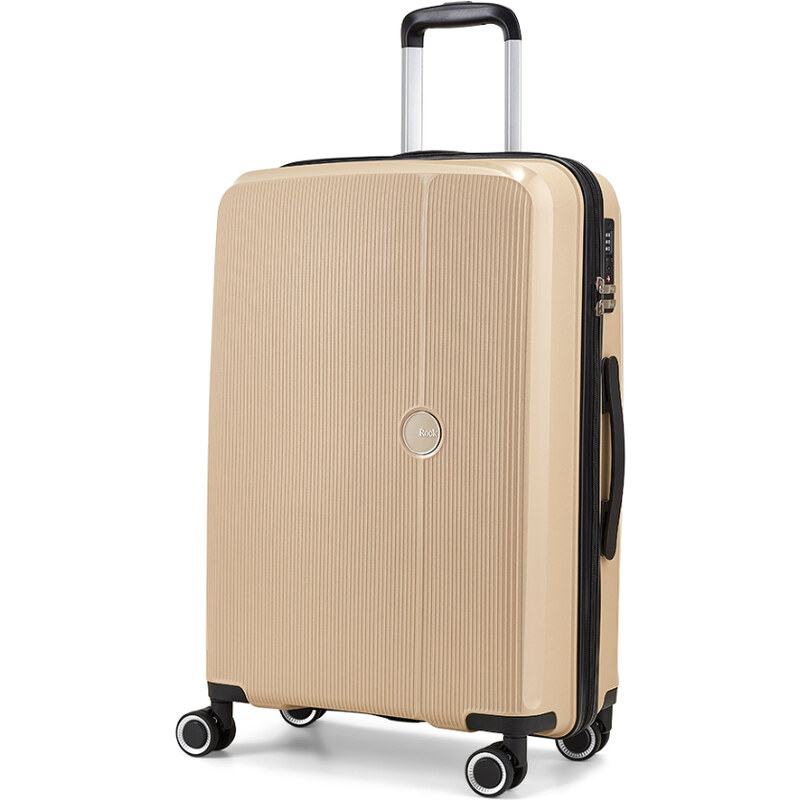 cestovný kufor ROCK Hudson TR-0267/3-M PP - champagne 64732656