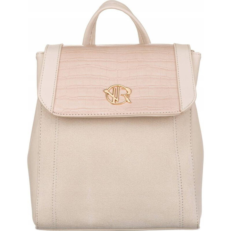 Rovicky Béžový batoh s chlopňou zo zvieracieho motívu R-PLEC-ALE-1 52672246