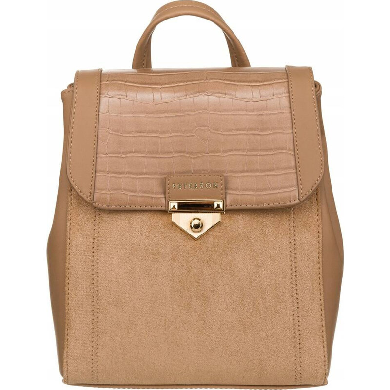 Peterson Tmavobéžový štýlový batoh PTN PLEC-ALE-1 52673150