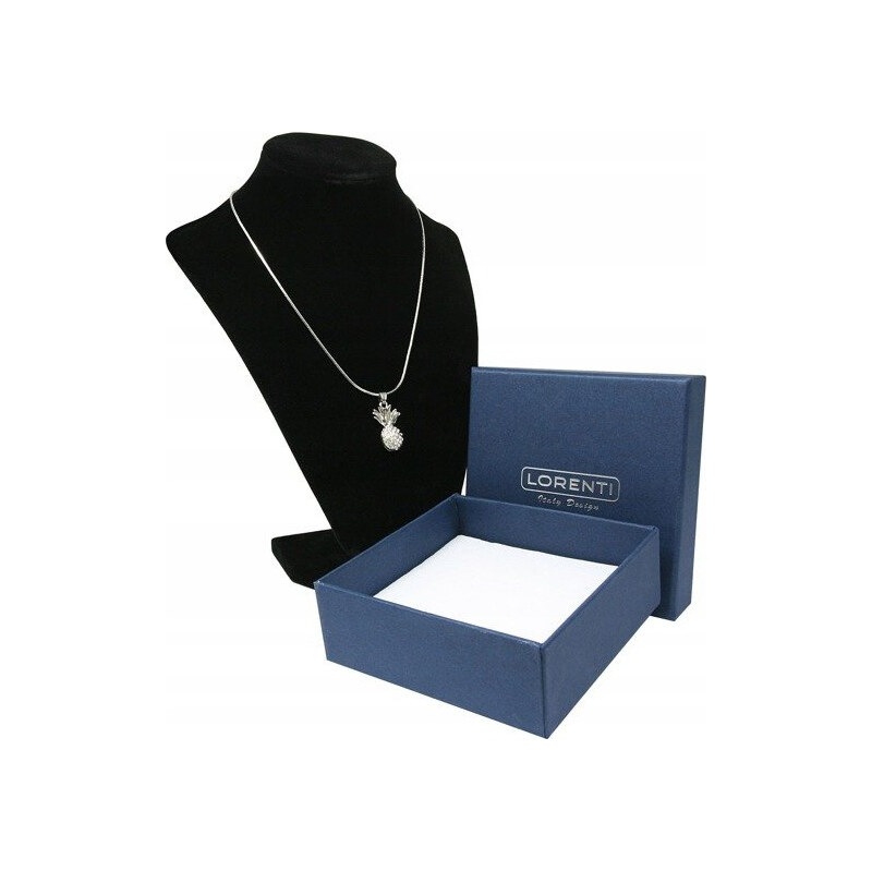 Strieborný náhrdelník s príveskom ananásu LORENTI 19 19 SILVER 11880011