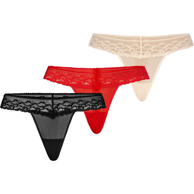 TEYLI Tangá Leo béžová / červená / čierna 63144900