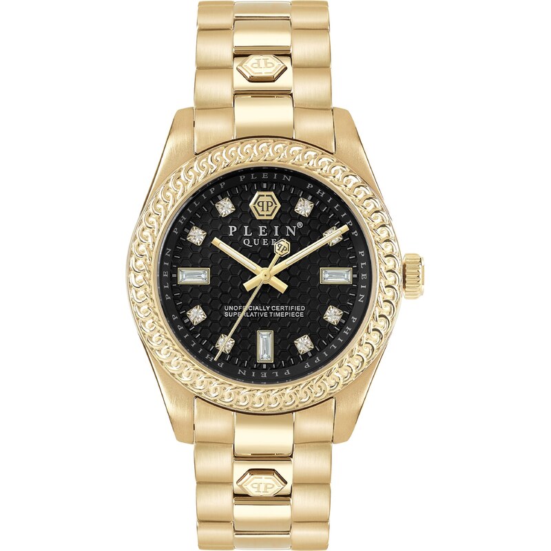 Philipp Plein Analógové hodinky Queen zlatá / čierna 61272323