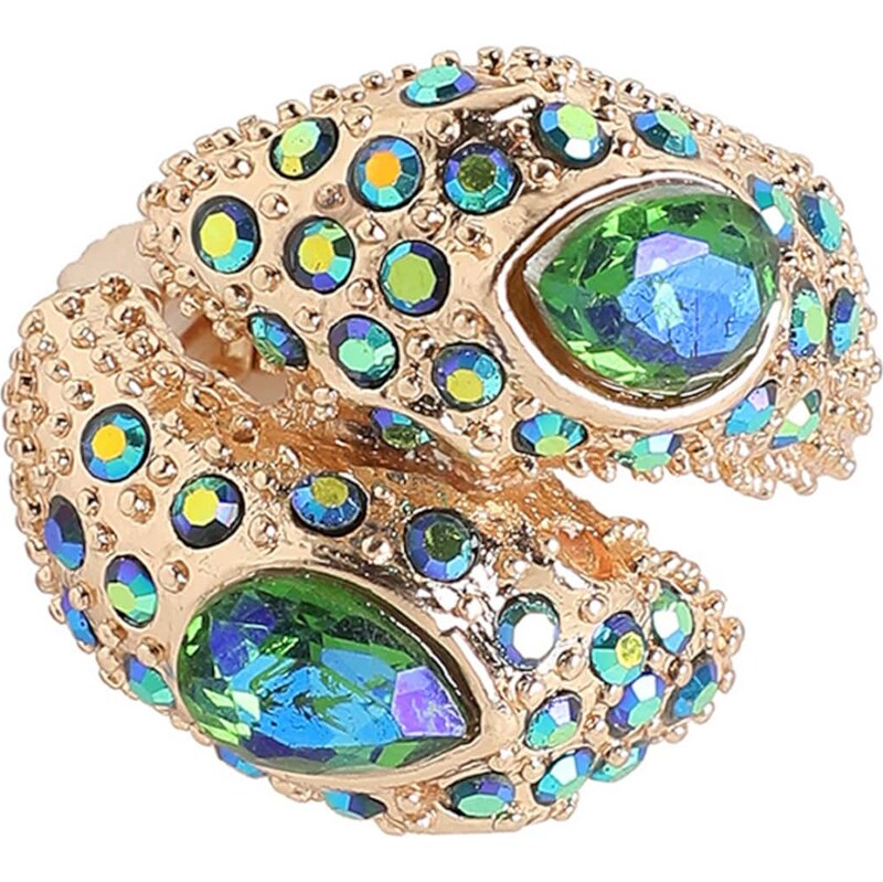 SOHI Prsteň Munnia zlatá / zelená 63147689