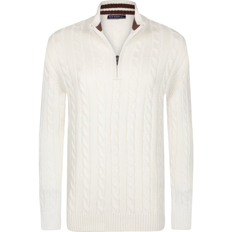 Felix Hardy Sveter biela ako vlna 65664117