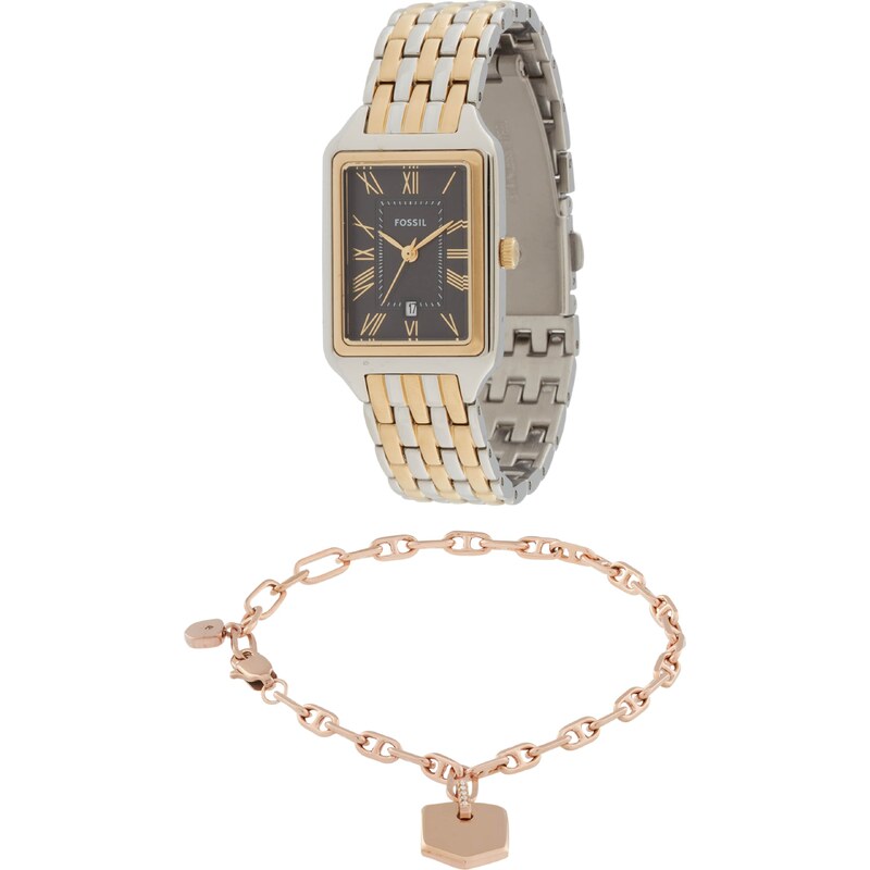 FOSSIL Sada šperkov Raquel zlatá / čierna / strieborná 60356818