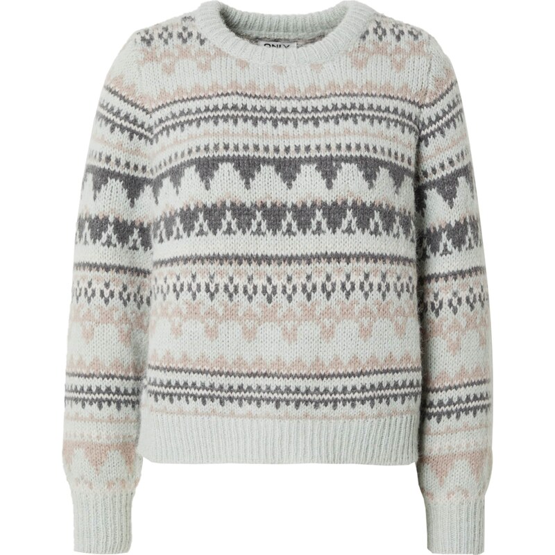 ONLY Sveter béžová / sivá / pastelovo zelená 61485208