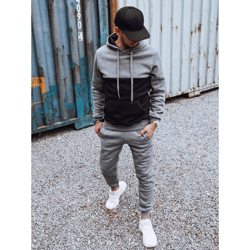 BASIC Sivo-čierna pánska tepláková súprava AX0780 60381999