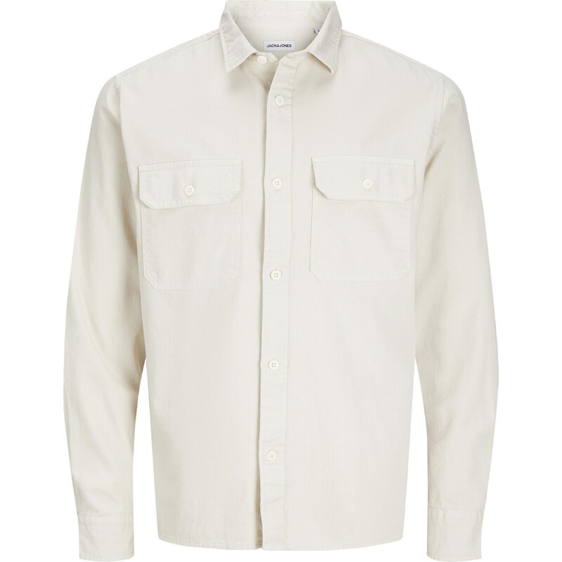 JACK & JONES Košeľa JJETravis šedobiela 59073004