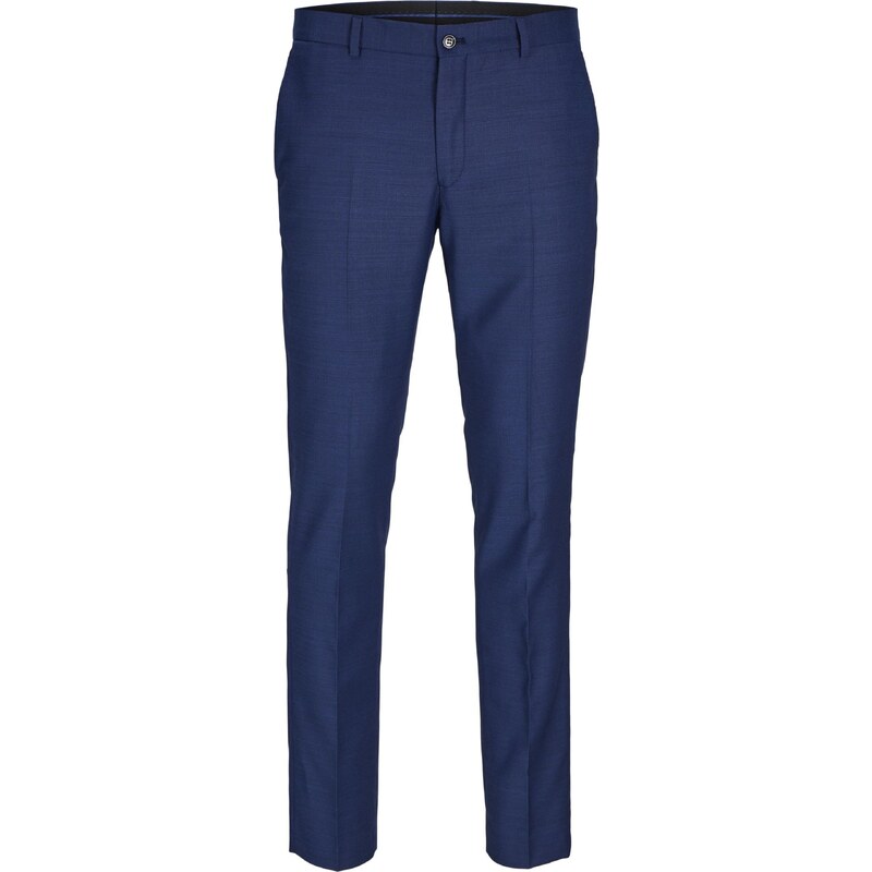 JACK & JONES Nohavice s pukmi Solaris tmavomodrá 16527061