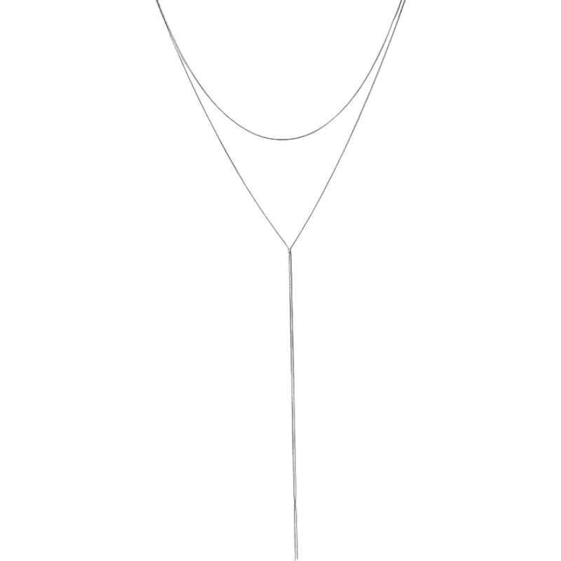 MAJYA Strieborný náhrdelník s retiazkami FABIANA 11278 64582294