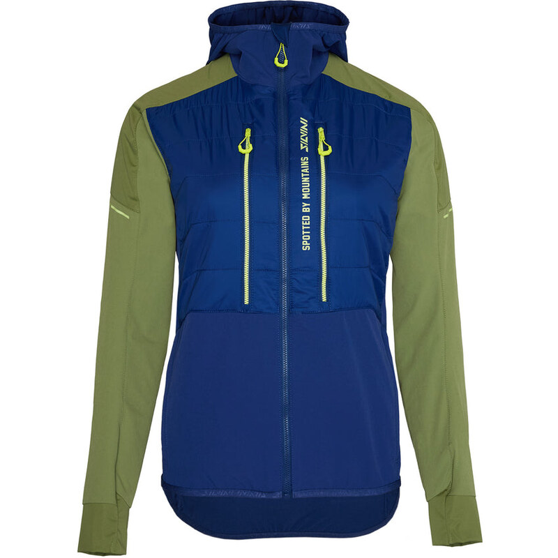 Dámska skialpová bunda Silvini Asprino tmavo modrá/zelená 60403016