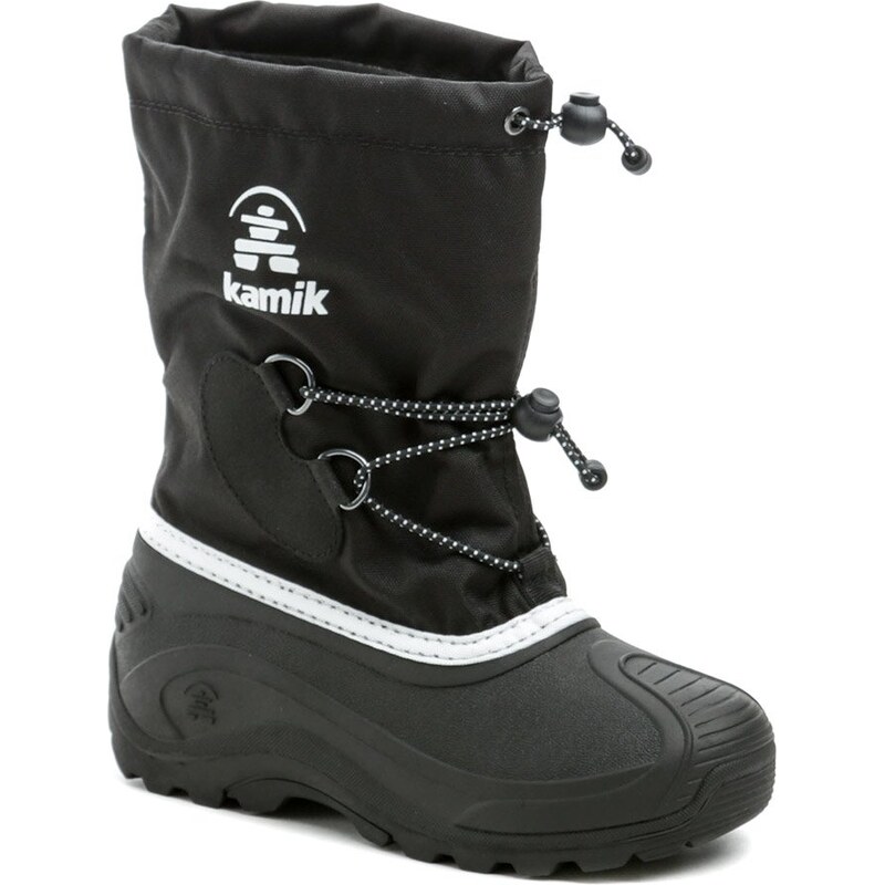 Kamik Southpole4 čierne-biele detské snehule 60417795